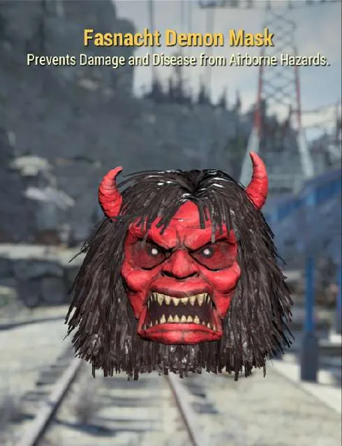 Fasnacht Demon Mask - Fallout 76 Game Items - Gameflip