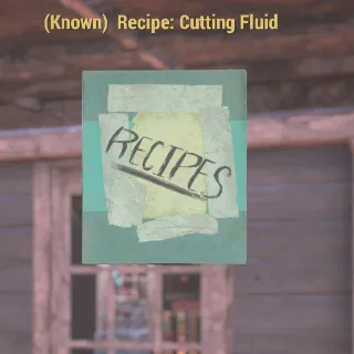 Recipe Cutting Fluid