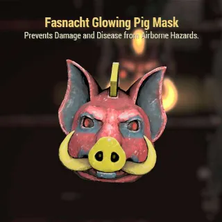 Glowing Pig Mask