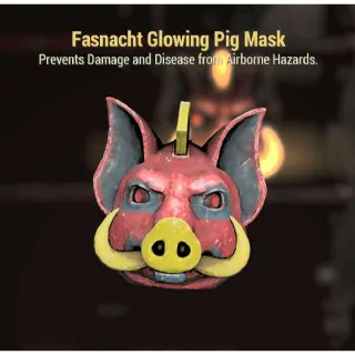 Glowing Pig Mask