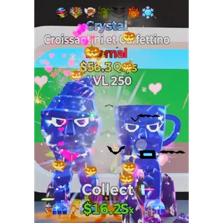 MAX LEVEL 7 Trait Crystal Croissantini et Caffettino