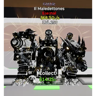 MAX LEVEL 250 Gothic II Maledettones 68.3Qi/s