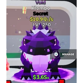 MAX LVL 250 Void Klombo