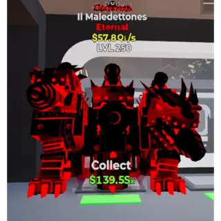 MAX LEVEL 250 Darkness II Maledettones 57.8Qi/s