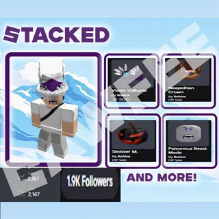 Stacked Violet Valkyrie + Offsales Roblox Account