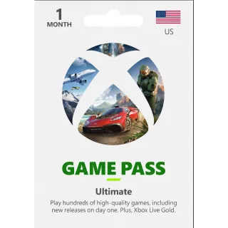 1 MONTH XBOX GAME PASS ULTIMATE (US) - INSTANT DELIVERY