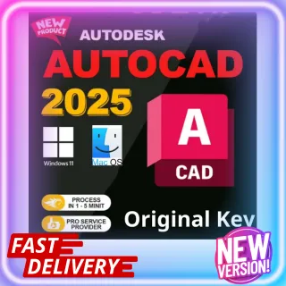 Autodesk AutoCAD 2025 (PC) (1 Device, 1 Year) - Autodesk Key - GLOBAL