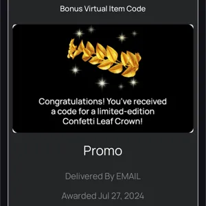 confetti leaf crown