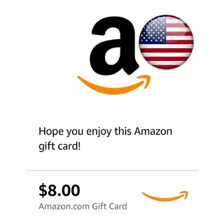 $8.00 GIFT CARD AMAZON USA ***SUPER DROOPER BAMBAXTER GREAT DEAL***