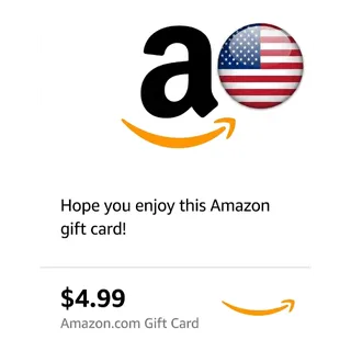 $4.99 GIFT CARD AMAZON USA ***SUPER DROOPER BAMBAXTER GREAT DEAL***