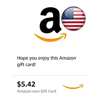 $5.42 GIFT CARD AMAZON USA ***SUPER DROOPER BAMBAXTER GREAT DEAL***