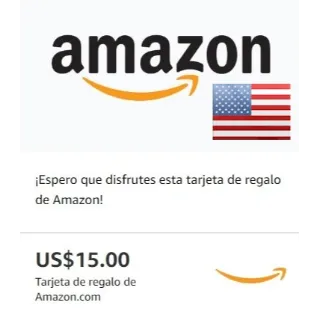 $15 GIFT CARD AMAZON USA ***SUPER DROOPER BAMBAXTER GREAT DEAL***