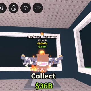 Nuclearo dinosauro ~ steal a brainrot!