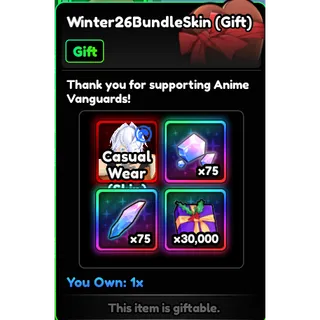 Winter Skin Bundle (Rukia Skin) | Anime Vanguards