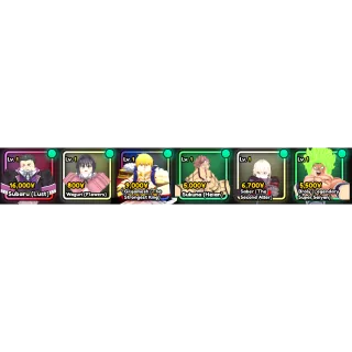 Best Team Bundle (Subaru, Waguri, Gilgamesh, Sukuna, Saber, Broly) Anime Guardians