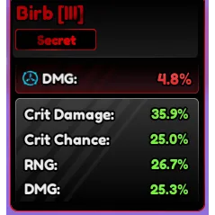 112.9% God Birb Anime Vanguards