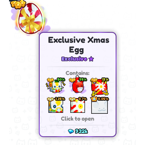 EXCLUSIVE XMAS EGG - Game Items - Gameflip
