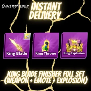 King Blade Finisher Full Set - Blade Ball