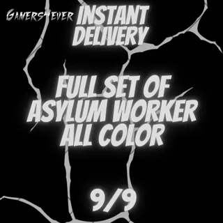 Full Set Of Asylum Worker All Color