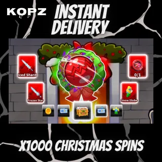 X1000 Christmas Spins