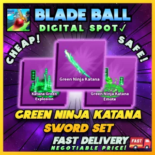 GREEN NINJA KATANA SET