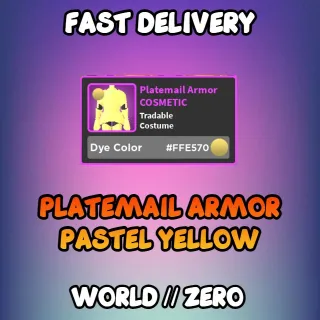 Yellow Platemail Armor Outfit