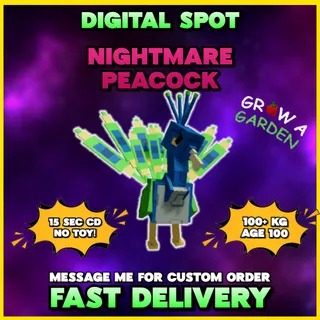 NIGHTMARE PEACOCK 100KG+ | Grow a Garden