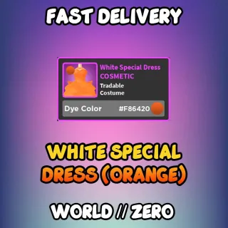 White Special Dress (Orange)