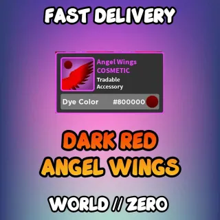 Dark Red Angel Wings 