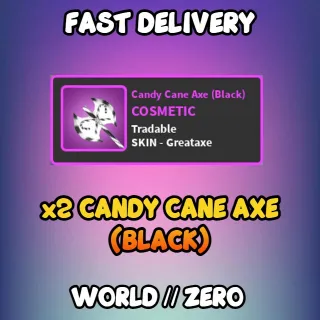 Dual Candy Cane Axe (Black)