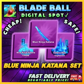 BLUE NINJA KATANA SET