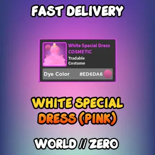 White Special Dress (Pink)