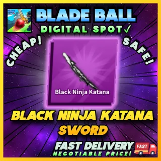 BLACK NINJA KATANA