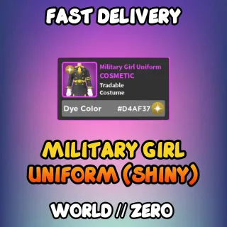 Military Girl Uniform 