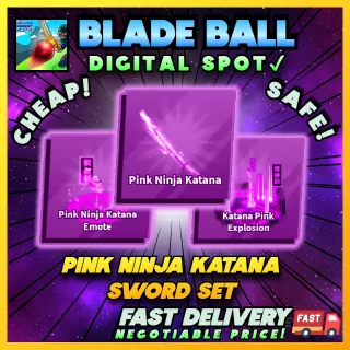 PINK NINJA KATANA SET