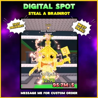 GOLD ESOK SEKOLAH 97.5M/S | STEAL A BRAINROT