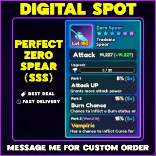 ZERO SPEAR | WORLD ZERO