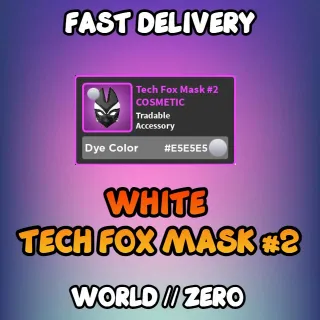 Limited | White Tech Fox Mask #2