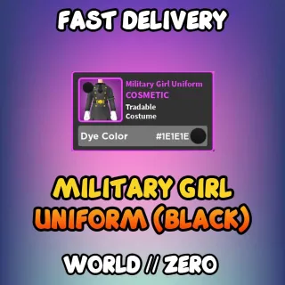 Military Girl Uniform Costume