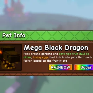 MEGA RAINBOW BLACK DRAGO
