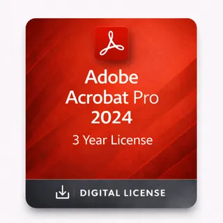 Adobe Acrobat Pro 2024 - 3-Year License (Windows & Mac)