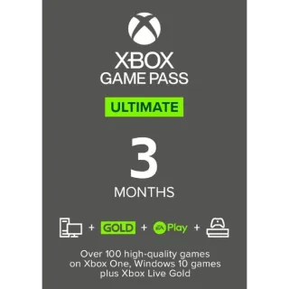 Xbox Game Pass Ultimate - 3 Month