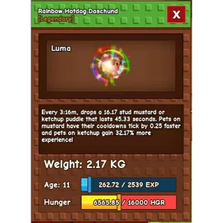 Rainbow Hatch Hotdog Daschund