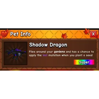 GROW A GARDEN 2 : SHADOW DRAGON | SUPER PET | FALL WORLD | LOWEST IN MARKET
