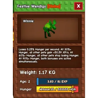 NEW DIVINE RAINBOW HATCH - RBH - FESTIVE WENDIGO [FRESH HATCH]