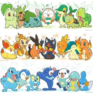 Pokemon | Gen 1-7 Shiny Starters