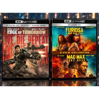 Fury Road, Furiosa, Edge of Tomorrow K Movies Anywhere 4K MA -J55/GN0/NU2