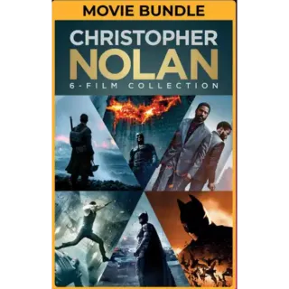 *Promo* 6-film Christopher Nolan Collection 4K MOVIES ANYWHERE -953