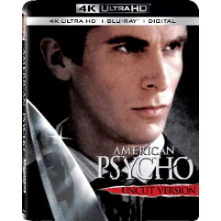 American Psycho UNCUT 4K Movies Anywhere -VS1