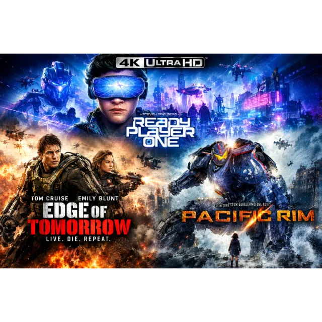Game Ma *PROMO* Ready Player One, Pacific Rim, Edge of Tomorrow Bundle 4K MA ...
